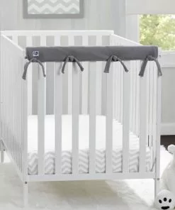 Delta Children Waterproof Fleece Crib Rail Covers/Protectors For Short Side Rails, 2 Pack Baby Cribs