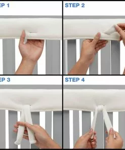 Delta Children Waterproof Fleece Crib Rail Covers/Protectors For Short Side Rails, 2 Pack Baby Cribs