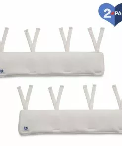 Delta Children Waterproof Fleece Crib Rail Covers/Protectors For Short Side Rails, 2 Pack Baby Cribs
