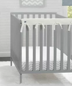 Delta Children Waterproof Fleece Crib Rail Covers/Protectors For Short Side Rails, 2 Pack Baby Cribs