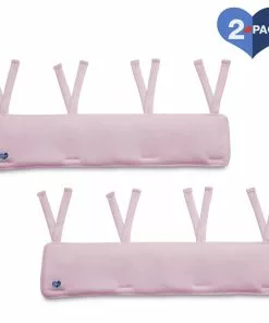 Delta Children Waterproof Fleece Crib Rail Covers/Protectors For Short Side Rails, 2 Pack Baby Cribs