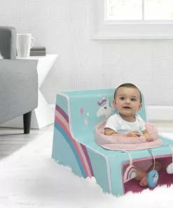 Delta Children Unicorn Sit N Play Portable Activity Seat For Babies