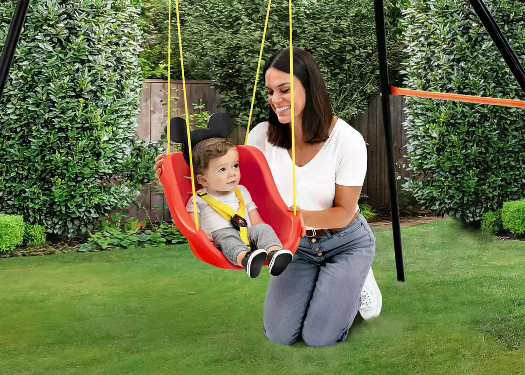 Delta Children Mickey Mouse 2-in-1 Outdoor Kids Swing 3 Delta Children Mickey Mouse 2-in-1 Outdoor Kids Swing
