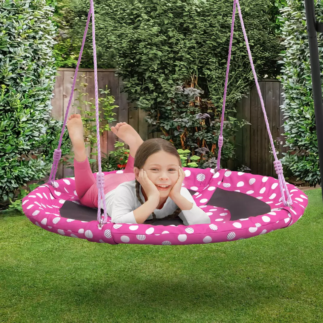 Delta Children Minnie Mouse 40-Inch Saucer Swing For Kids 9 Delta Children Minnie Mouse 40-Inch Saucer Swing For Kids