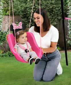 Delta Children Minnie Mouse 2-in-1 Outdoor Kids Swing