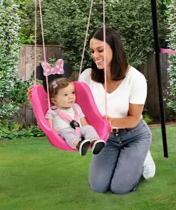 Delta Children Minnie Mouse 2-in-1 Outdoor Kids Swing