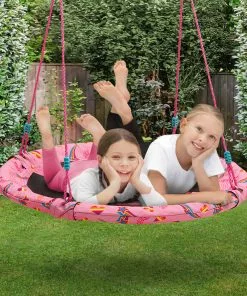Delta Children Outdoor JoJo Siwa 40-Inch Saucer Swing For Kids
