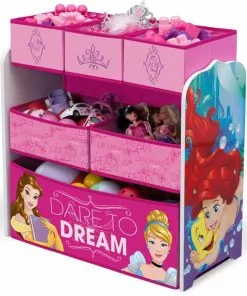 Delta Children Princess Multi-Bin Toy Organizer Storage