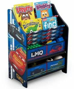 Delta Children/ Disney/Pixar Storage Cars Book And Toy Organizer
