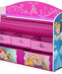 Delta Children Princess Deluxe Book & Toy Organizer
