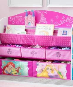 Delta Children Princess Deluxe Book & Toy Organizer