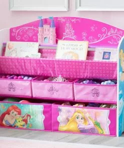 Delta Children Princess Deluxe Book & Toy Organizer