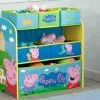 Delta Children Peppa Pig Multi-Bin Toy Organizer Storage