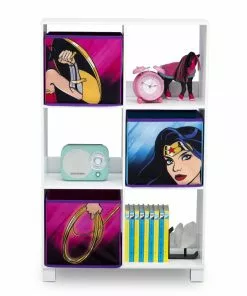 DC Comics Wonder Woman 6 Cubby Deluxe Storage Unit