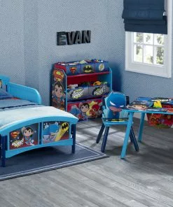 Delta Children Storage Super Friends (Batman | Robin | Superman | Wonder Woman | The Flash) Multi-Bin Toy Organizer