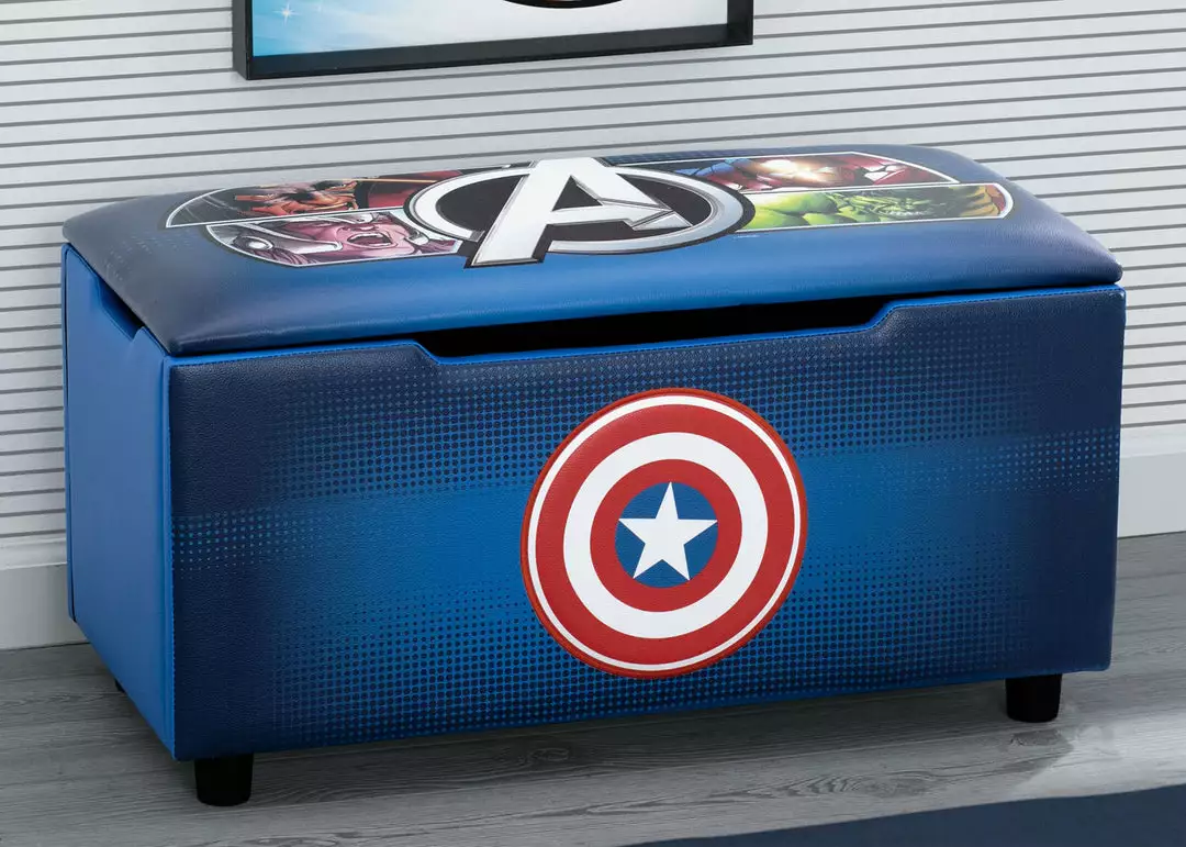 Delta Children Avengers Upholstered Storage Bench For Kids 4 Delta Children Avengers Upholstered Storage Bench For Kids