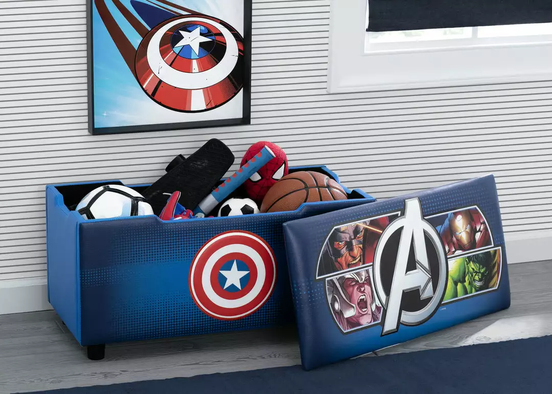 Delta Children Avengers Upholstered Storage Bench For Kids 3 Delta Children Avengers Upholstered Storage Bench For Kids