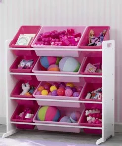 Delta Children Kids Toy Storage Organizer With 12 Plastic Bins