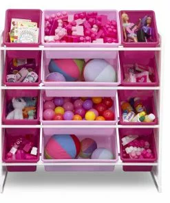 Delta Children Kids Toy Storage Organizer With 12 Plastic Bins