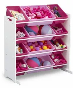 Delta Children Kids Toy Storage Organizer With 12 Plastic Bins