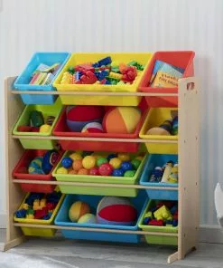Delta Children Kids Toy Storage Organizer With 12 Plastic Bins