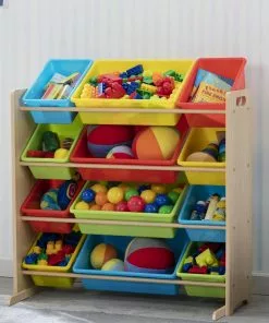 Delta Children Kids Toy Storage Organizer With 12 Plastic Bins