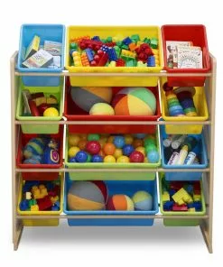 Delta Children Kids Toy Storage Organizer With 12 Plastic Bins