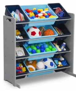 Delta Children Kids Toy Storage Organizer With 12 Plastic Bins