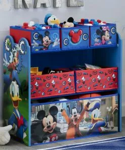 Delta Children Mickey Mouse Multi-Bin Toy Organizer Storage
