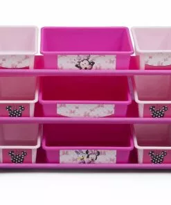 Delta Children Storage Minnie Mouse Plastic 9 Bin Organizer