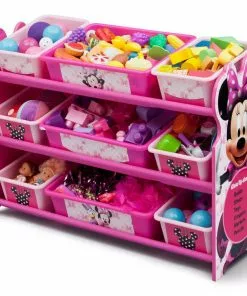 Delta Children Storage Minnie Mouse Plastic 9 Bin Organizer