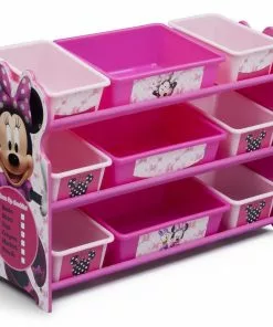 Delta Children Storage Minnie Mouse Plastic 9 Bin Organizer