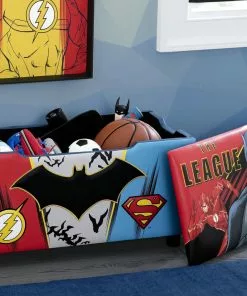 Delta Children Kids’ Chairs Justice League Upholstered Storage Bench For Kids
