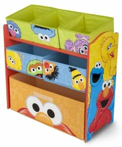 Delta Children Sesame Street Multi-Bin Toy Organizer Storage