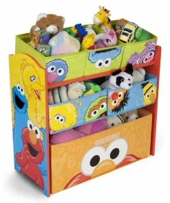 Delta Children Sesame Street Multi-Bin Toy Organizer Storage