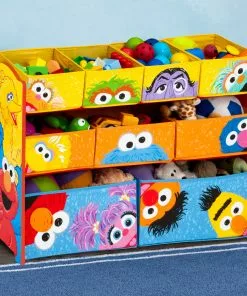 Delta Children Sesame Street Deluxe 9 Bin Design And Store Toy Organizer Storage