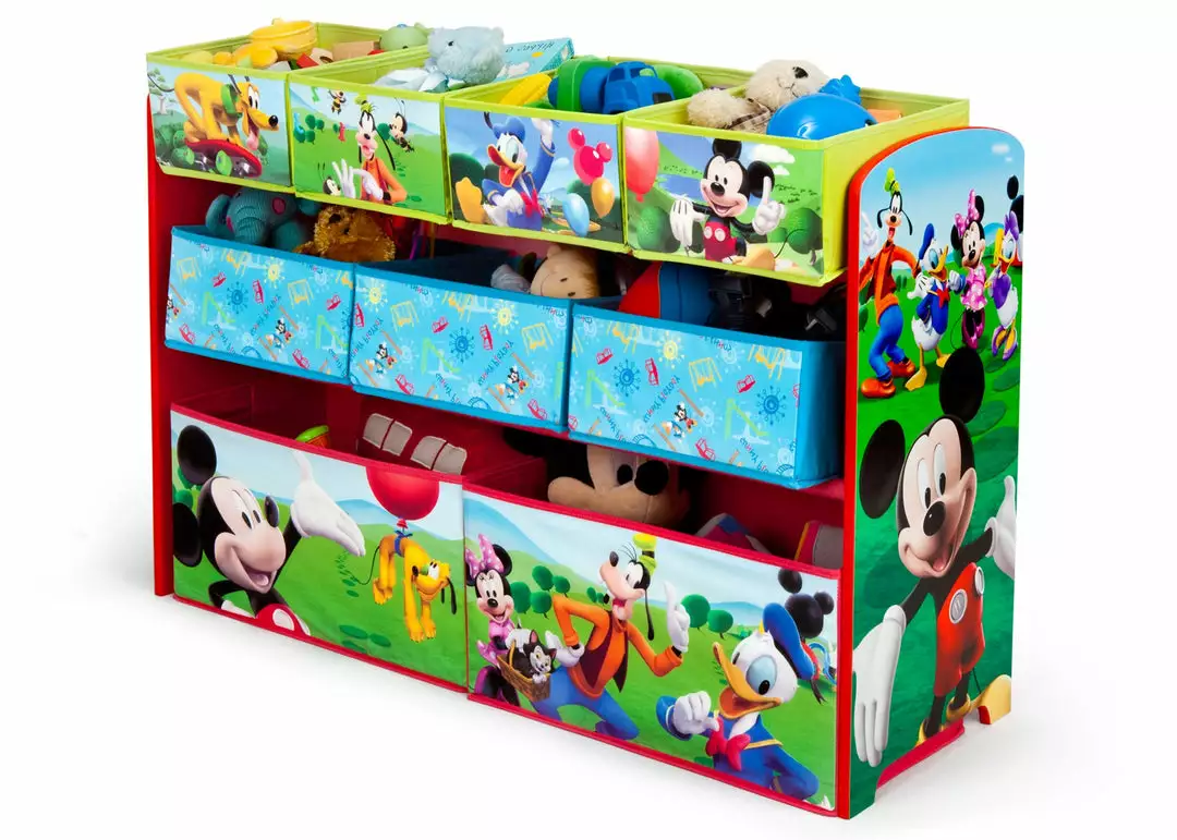 Delta Children Mickey Mouse Deluxe Multi-Bin Toy Organizer 6 Delta Children Mickey Mouse Deluxe Multi-Bin Toy Organizer