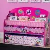 Delta Children Minnie Mouse Deluxe Book & Toy Organizer Storage