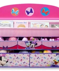 Delta Children Minnie Mouse Deluxe Book & Toy Organizer Storage