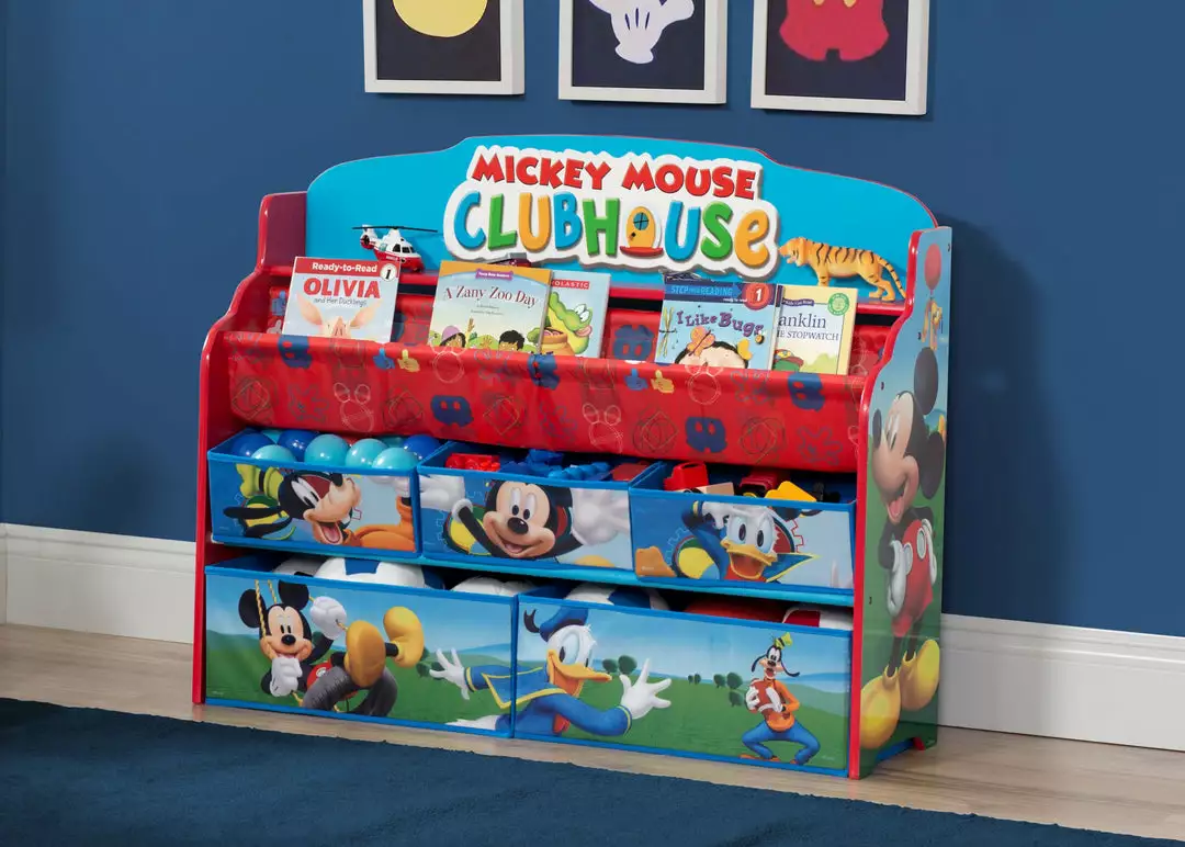 Delta Children Mickey Mouse Deluxe Book & Toy Organizer 3 Delta Children Mickey Mouse Deluxe Book & Toy Organizer