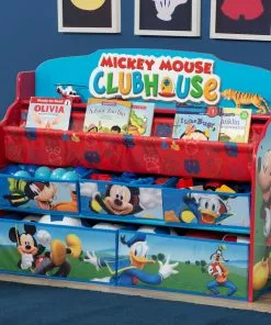 Delta Children Mickey Mouse Deluxe Book & Toy Organizer 13 Delta Children Mickey Mouse Deluxe Book & Toy Organizer