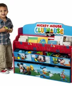 Delta Children Mickey Mouse Deluxe Book & Toy Organizer