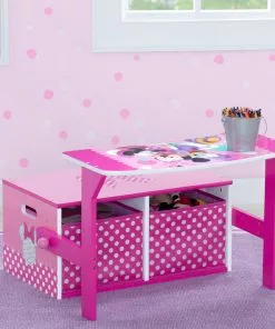 Delta Children Book & Toy Storage Minnie Mouse Activity Bench