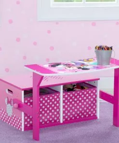 Delta Children Book & Toy Storage Minnie Mouse Activity Bench