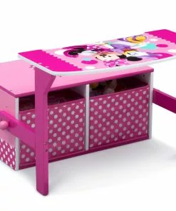 Delta Children Book & Toy Storage Minnie Mouse Activity Bench