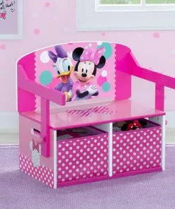 Delta Children Book & Toy Storage Minnie Mouse Activity Bench