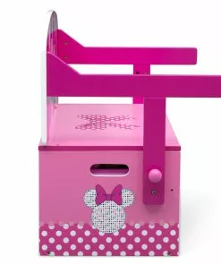 Delta Children Book & Toy Storage Minnie Mouse Activity Bench