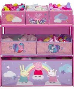 Delta Children Peppa Pig 6 Bin Design And Store Toy Organizer