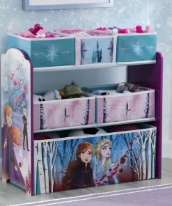 Delta Children Frozen II Design And Store 6 Bin Toy Organizer