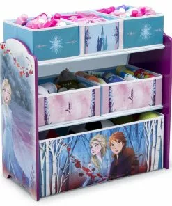 Delta Children Frozen II Design And Store 6 Bin Toy Organizer